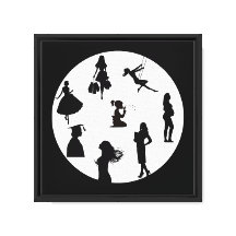 Silhouettes de Conte de Fées Art Mural Lune – Fant