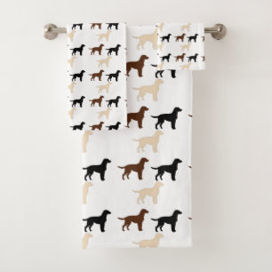silhouettes de couleur de labrador retriever