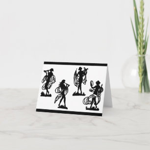 silhouettes grecques antiques des Muses