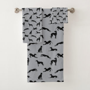 Silhouettes gris noir sur gris