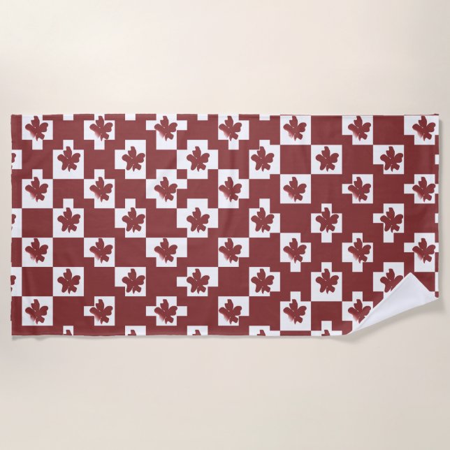 Silhueta de flores em padrão. strandtuch (Vorderseite)