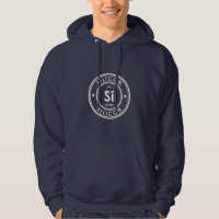 Silicium Élément Sweat à Capuche Bleu