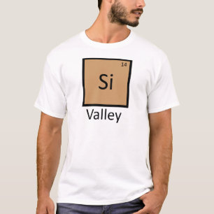 Silicon Valley Chemie Periodensystem Wortspiel T-Shirt