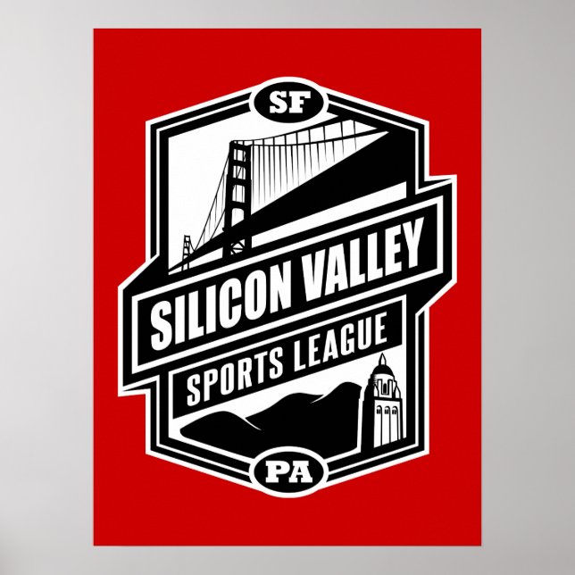 Silicon Valley Sports League Poster (Vorne)