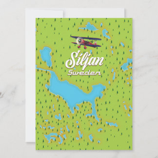 Siljan Lake Sweden Karte