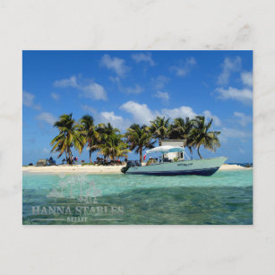 Silk Cayes an erfreuen Spucken, Belize Postkarte