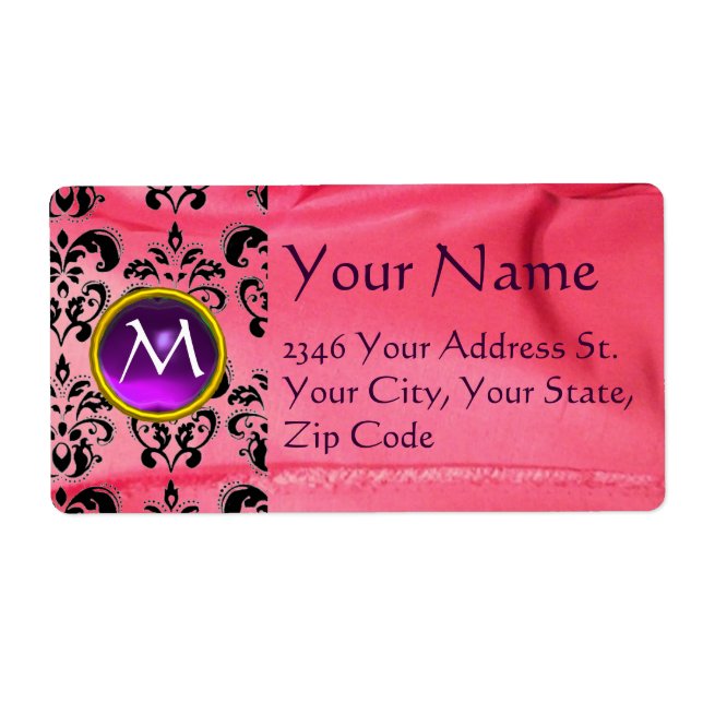 SILK DAMASK GEM lila rosa (Vorne)