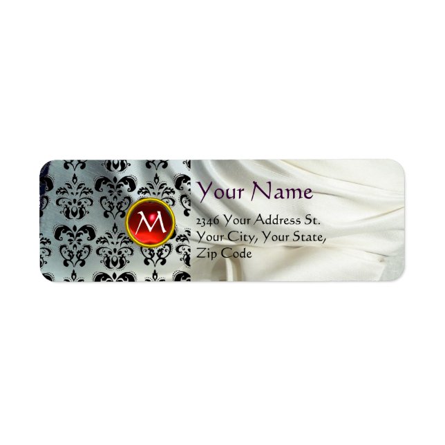SILK DAMASK GEM rot weiß (Vorne)