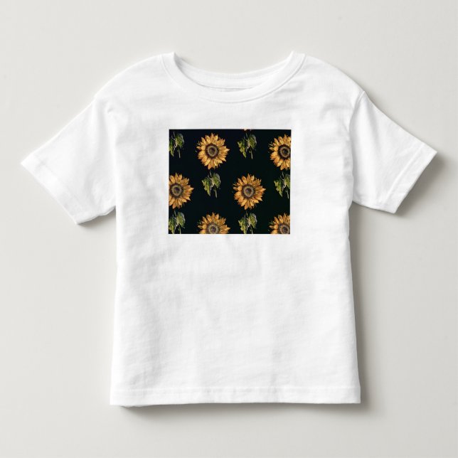 Silk Dekoration Velourau SABRE der Sonnenblumen Kleinkind T-shirt (Vorderseite)