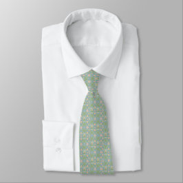Silk Krawatte des weisen Grüns der Männer mit