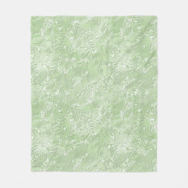 Silk Moire Kleines Muster in Limettengrün Fleecedecke