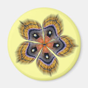 Silk Motten-Flügel-Mandala-Magnet Magnet