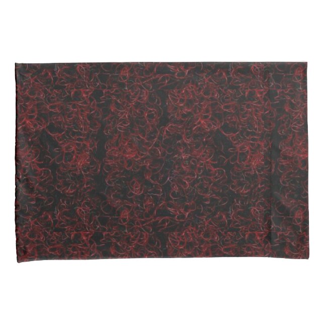 Silk rote Kissenbezüge des Feuers (Vorderseite-Rechts)