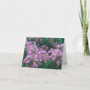 SILK TREE BLUME von SHARON SHARPE Karte