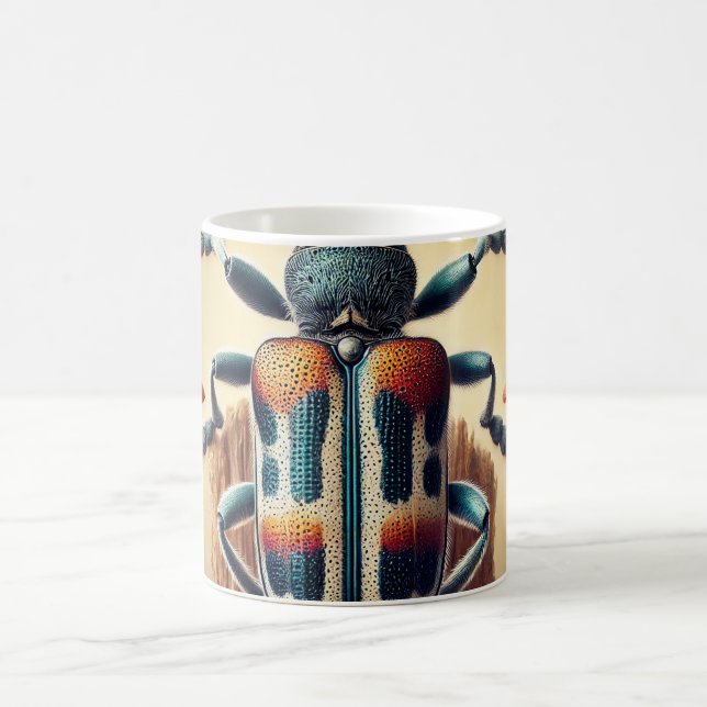 Silken Fungus Beetle Cryptophilus integer 200824IR Kaffeetasse (Mittel)