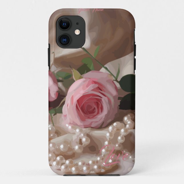 Silken-Rose Case-Mate iPhone Hülle (Rückseite)