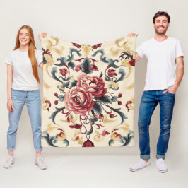 Silken Rose Dynasty Fleecedecke