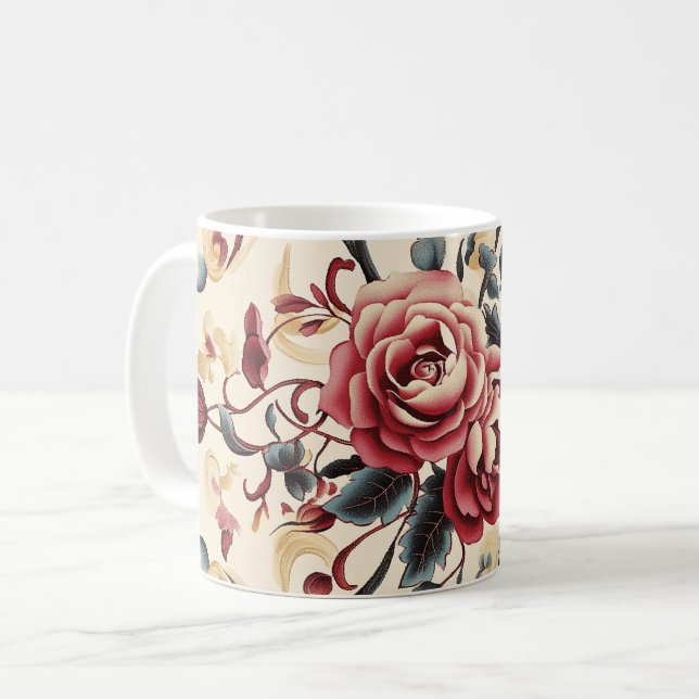 Silken Rose Dynasty Kaffeetasse (Vorderseite Links)