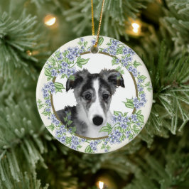 Silken Windhound Puppy Keramik Ornament