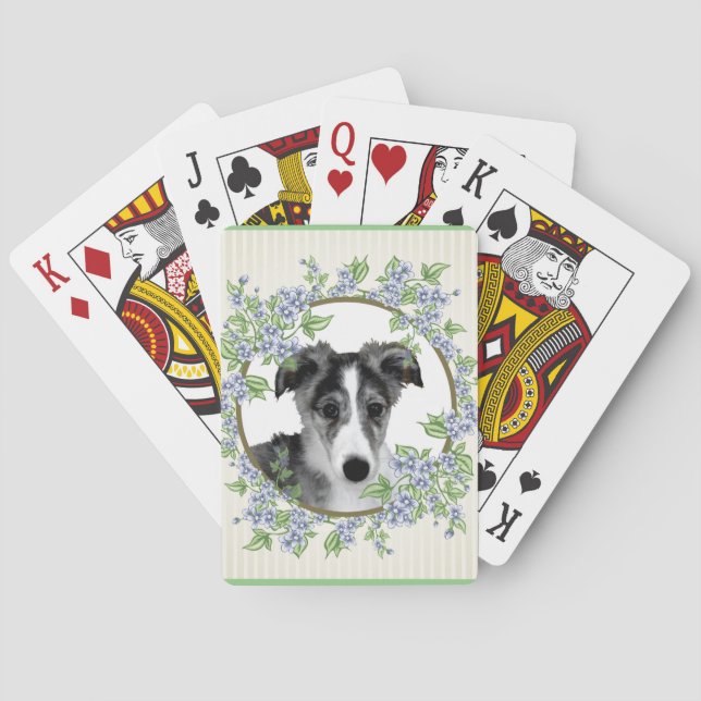 Silken Windhound - Puppy Perfect Spielkarten (Rückseite)