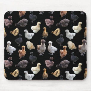 Silkie Bantam Chickens Mousepad