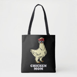 Silkie Chicken Mama Funny Chicken Bauer Mutter Tasche