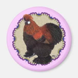 Silkie Circle Magnet