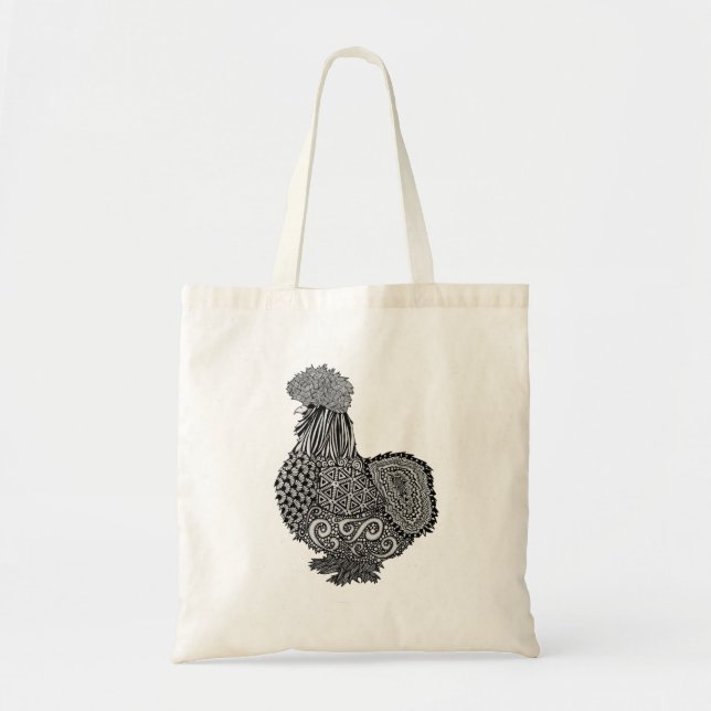 silkie Huhn-Tasche Tragetasche (Vorne)