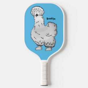 Silkie-Hühner-Cartoon Pickleball Schläger