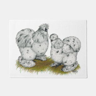 Silkie kleine Spritzen-Hühner Fußmatte