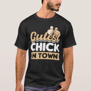 Silkie Mama Süßestes Küken in der Stadt Silkie Huh T-Shirt