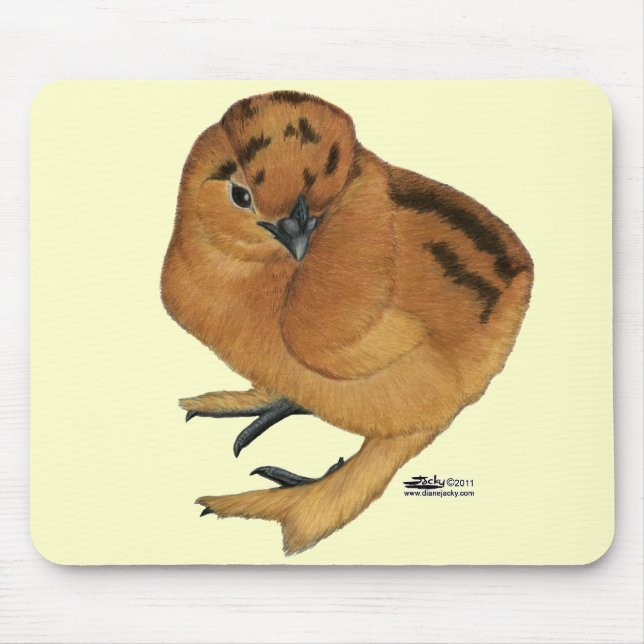 Silkie Red Chick Mousepad (Vorne)