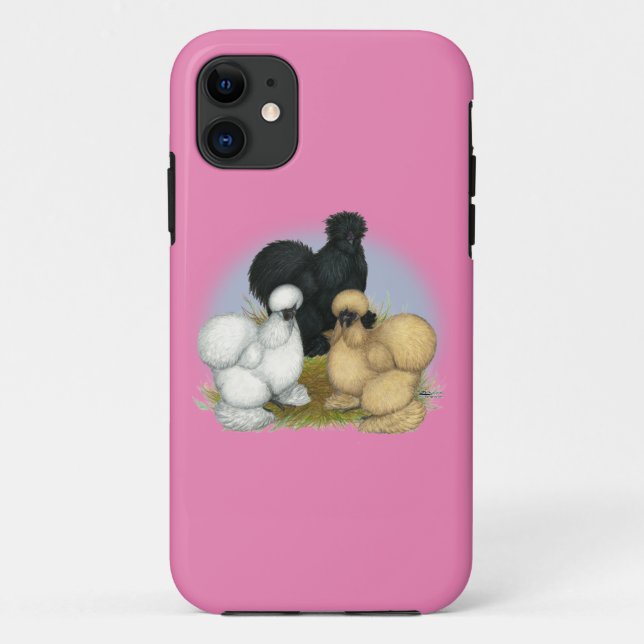 Silkie Trio Case-Mate iPhone Hülle (Rückseite)