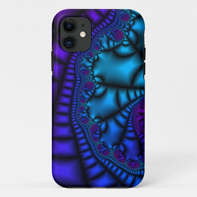 Silky Blue Case-Mate iPhone Hülle (Rückseite)