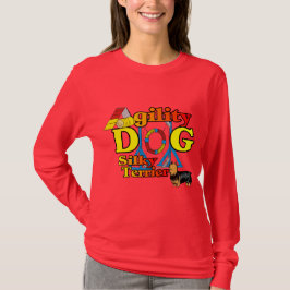Silky_Terrier_Agility Geschenke T-Shirt