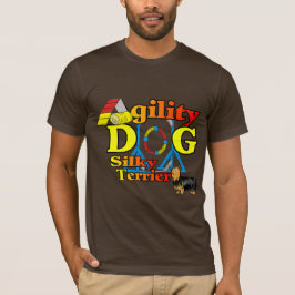 Silky_Terrier_Agility Geschenke T-Shirt