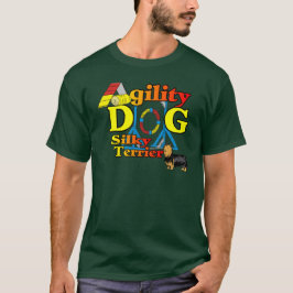 Silky_Terrier_Agility Geschenke T-Shirt