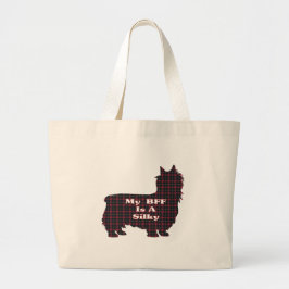 Silky Terrier BESTE FREUNDIN Geschenke Jumbo Stoffbeutel