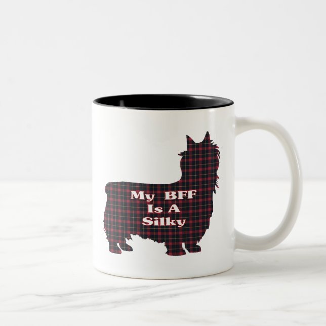Silky Terrier BESTE FREUNDIN Tasse (Rechts)