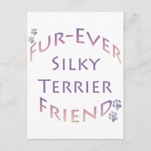 Silky Terrier Furever Friend Postkarte