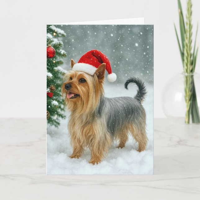 Silky Terrier Holiday Card Feiertagskarte (Vorderseite)