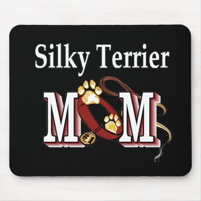 Silky Terrier MAMA Geschenke Mousepad (Vorne)