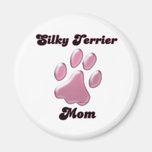 Silky Terrier Mama Rosa Pawprint - Magnet