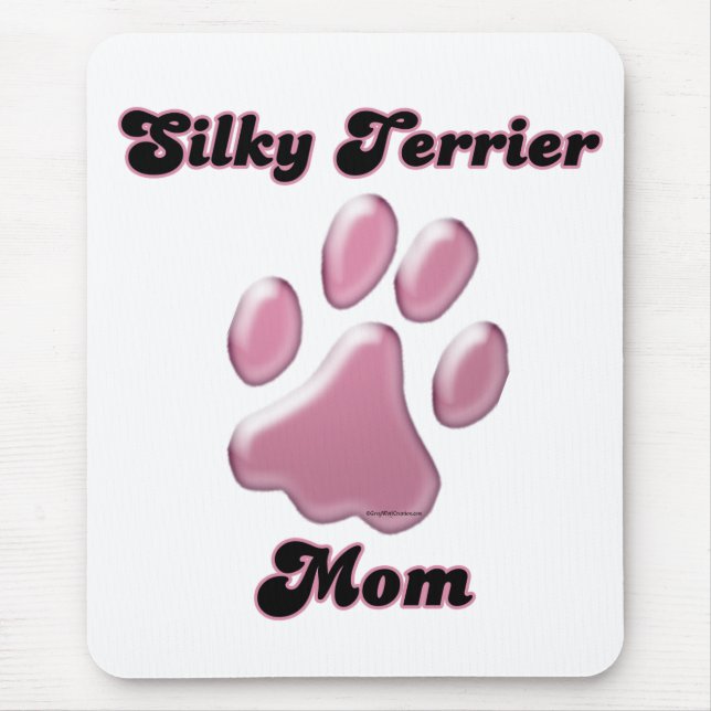 Silky Terrier Mama Rosa Pawprint Mousepad (Vorne)