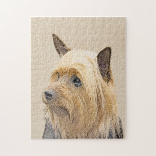 Silky Terrier Painting - Niedliche Original Dog Ar