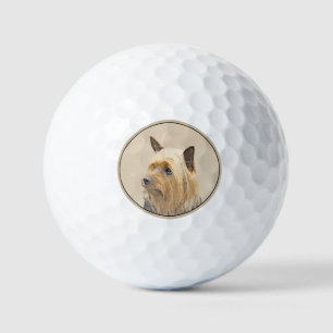 Silky Terrier Painting - Niedliche Original Dog Ar Golfball