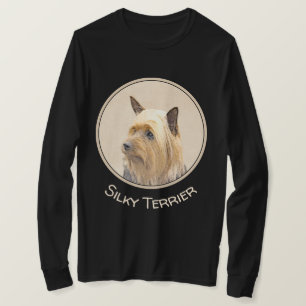 Silky Terrier Painting - Niedliche Original Dog Ar T-Shirt