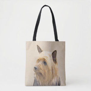 Silky Terrier Painting - Niedliche Original Dog Ar Tasche