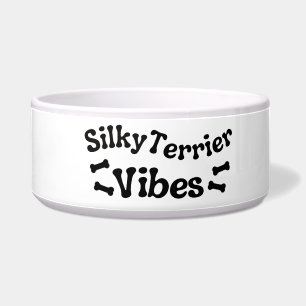 Silky Terrier Vibes Keramik Dog Bowl Napf