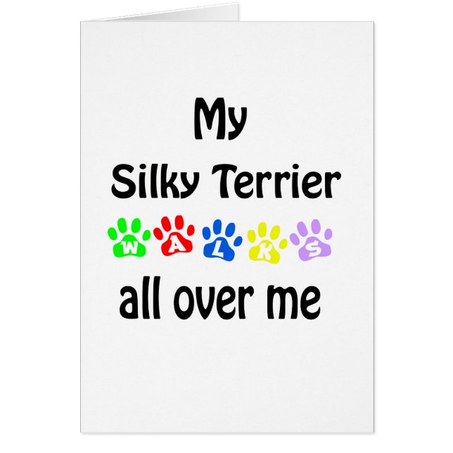 Silky Terrier Walks Design (Vorne)